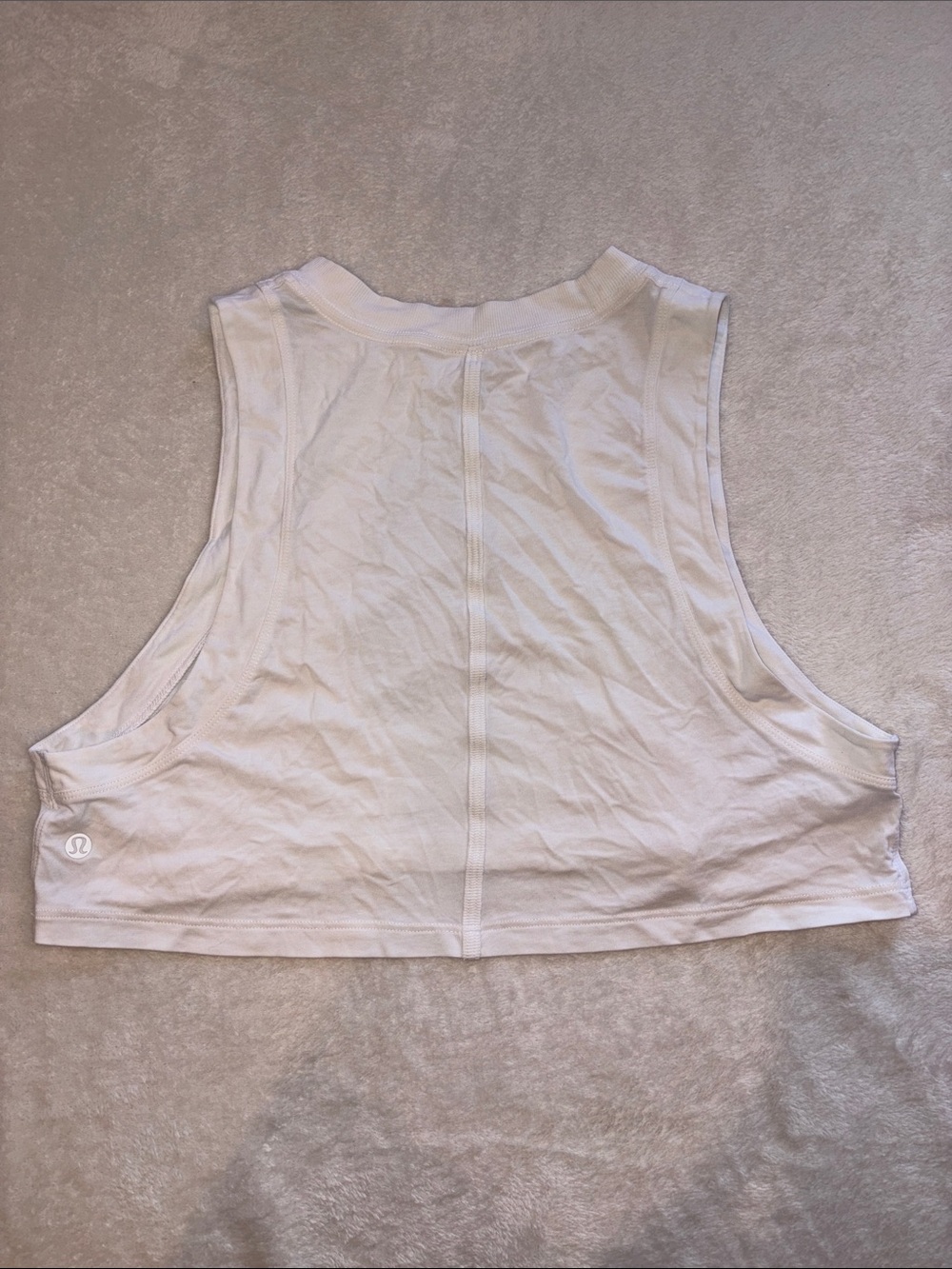 lululemon athletica White Cropped Tank